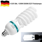1/2/5* Andoer Spiral Fluorescent Light Bulb 5500K E27 Energy Saving Photo Lamp