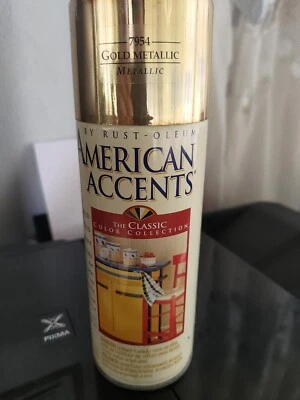 METALLIC GOLD Spray Paint American Accents Rust-Oleum 7954 THE CLASSIC  - Image 1 of 4