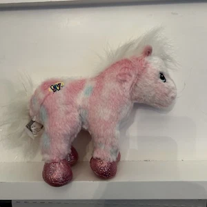 Webkinz Pink Pony Sparkle Multi-color Tie-Dye Horse Plush Stuffed Ganz Magical - Imagen 1 de 4