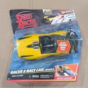 2007 Hot Wheels Speed Racer Racer X With Rocket Launcher & Poseable Racer New - Picture 1 of 10