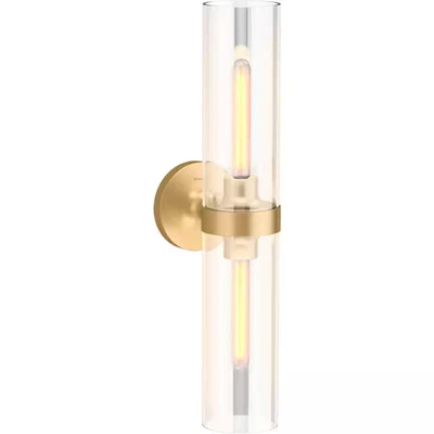 Kohler Lighting 27263-SC02 Purist 2 luzes 22" de altura banheiro latão moderno escovado - Imagem 1 de 4