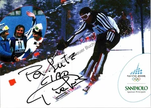 Original Autogramm Piero Gros Ski /// Autograph signiert signed signee Gr 352494 - Picture 1 of 2