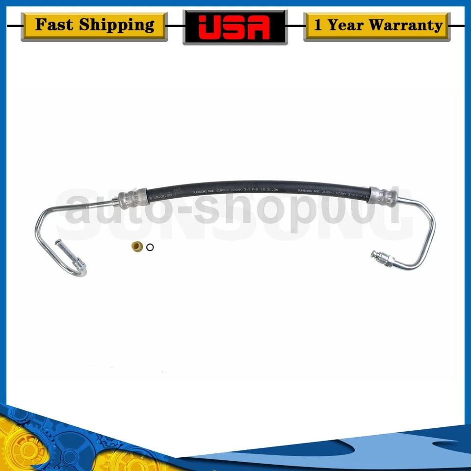 Sunsong Power Steering Pressure Line Hose Fits 1984 Ford F-150 - Image 1 of 4