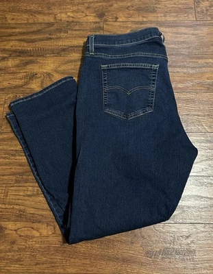 Levi’s 724 High Rise Straight Denim Jeans - Dark Blue - 18W - Image 1 of 3
