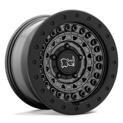 17x8.5 Black Rhino BARRICADE Gun Black Wheels 6x4.5 (0mm) Set of 4 - Image 1 of 4
