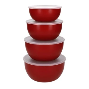 NEW KitchenAid Mixing Prep Bowls w/Lids Set 4pce - Picture 1 of 3