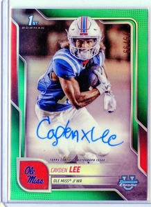 2025 Bowman U Chrome Prospect Green Refractor /99 Cayden Lee #BCA-CL Auto - Picture 1 of 2