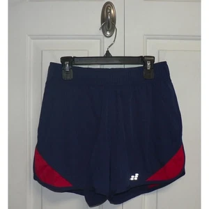 BCG Women's 2-in- 1 Moisture Wicking Running Shorts in Blue/Red XSmall $30 - Picture 1 of 4