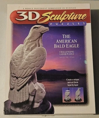 1998 3D Sculpture Puzzle The American Bald Eagle - 197 Layers - Image 1 of 2