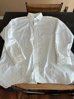 NWOT POLO RALPH LAUREN Men's Easy Care White Cotton Dress Shirt 17.5 34/35 - Image 1 of 4