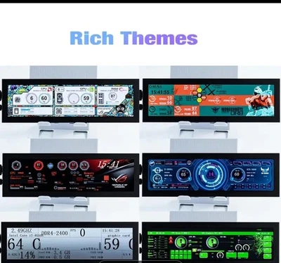 New 8.8 Inch Long Strip LCD Screen 1920*480 HD-MI Driver Board Secondary Monitor - Image 1 of 2