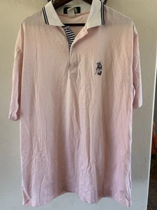 VTG Disney Pro Collection Polo Shirt Mens XL Pink Goofy Golf USA Vintage - Picture 1 of 4