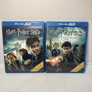 Harry Potter And The Deathly Hallows Blu-Ray 3D Part 1 &2  (Double Feature) - Picture 1 of 7