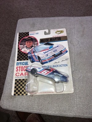1:43 Die Cast NASCAR Road Champs Stock Car #6 Mark Martin New in plastic - Image 1 of 2