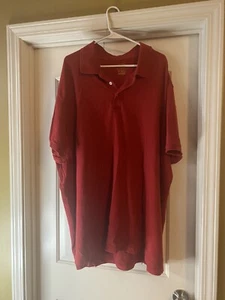 4XL Men's Polo Red Short Sleeved The Foundry - Picture 1 of 3