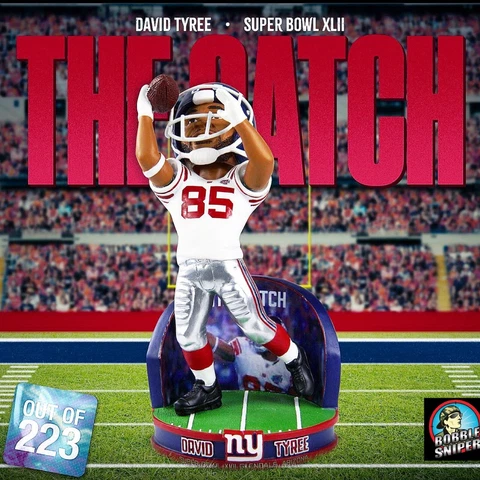 DAVID TYREE New York Giants Super Bowl XLII "The Catch" NFL Bobblehead Cover