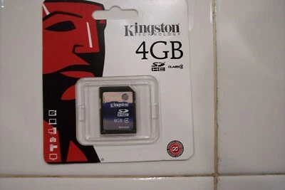 KINGSTON TECHNOLOGY 4GB SDHC CARD CLASS 4 - Image 1 of 4