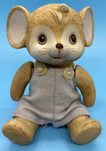 Vintage Homco 4.75” Adorable Porcelain Mouse With Movable Jointed Figurine - Picture 1 of 6