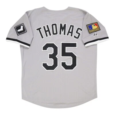 Camiseta para hombre Frank Thomas 1994 Chicago White Sox Grey Road 125 aniversario (S-3XL) Foto 1 de 4