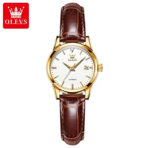 OLEVS Automatic Mechanical Watch Calendar Waterproof Women's Wristwatches - Picture 1 of 21