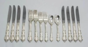 Rose Tiara by Gorham Sterling Silver Flatware Set for 8, 35.66ozt 32pc - No M... - Picture 1 of 5