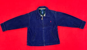 Polo Ralph Lauren Boys/Kids Corduroy Harrington Jacket Zip Up/Navy/Size 5 - Picture 1 of 6