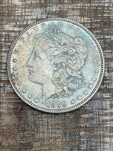 1879 $1 US Morgan Silver Dollar - Picture 1 of 2
