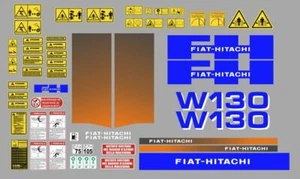 Fiat-Hitachi W 130 - PL decalcomanie adesive, kit Completo - Imagen 1 de 2
