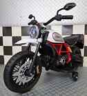 Children's Ducati Scrambler Motorcycle 12 Volts Battery-Powered Ride-On Toy