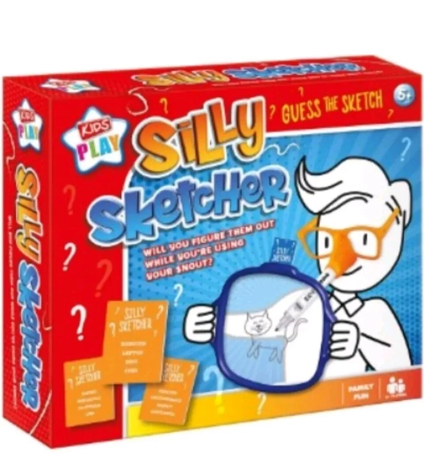 Kids Play Silly Sketcher Game Family Fun Activity 5+