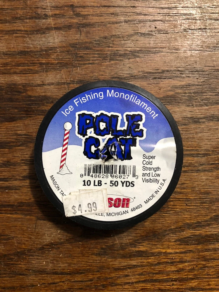 Línea de monofilamento de pesca en hielo Polecat prueba de 10 lb 50 yardas Foto 1 de 1