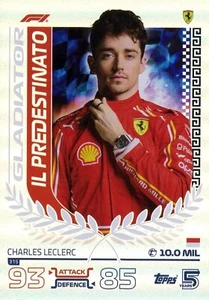 Topps Turbo Attax F1 (Fórmula 1/Fórmula 1) 2024 #315 Charles Leclerc (Gladiador) - Imagen 1 de 1