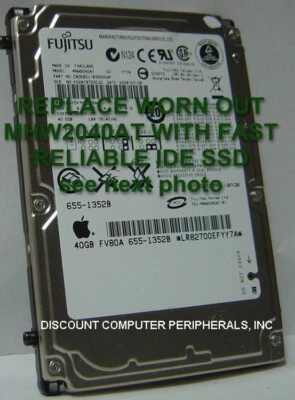Replace Worn Out MHW2040AT with 40GB Fast Reliable SSD 2.5" 44 PIN IDE Drive - Image 1 of 3