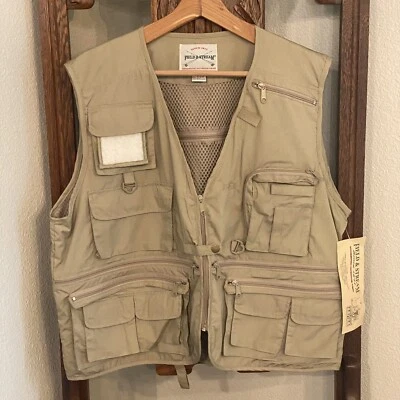 NWT Field & Stream Outdoor Vest Mens XL Khaki Fishing Hiking Hunting - Image 1 of 4