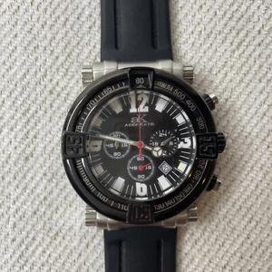 Adee Kaye Beverly Hill Mens Chronograph Watch 47mm Rotating Bezel “Revo” - Picture 1 of 13