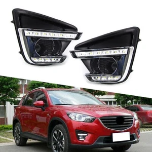 2x luces LED de conducción diurna luces de conducción diurna intermitentes DRL para Mazda CX-5 2013 2014 15-2016 - Imagen 1 de 10