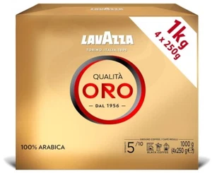 Lavazza, Qualità Oro, 1 Kg, Ground Coffee, 100% Arabica, Intensity 5/10,Free AU - Picture 1 of 5