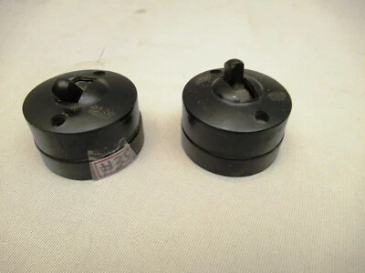 Interruptores Eléctricos De Colección Baquelita Color Negro Jay Sons Ac Solo Coleccionables *35 Foto 1 de 3