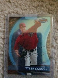 2012 Bowman Best Chrome Prospects RC Tyler Skaggs Angels Auto Signed Card IP bbp - Picture 1 of 3