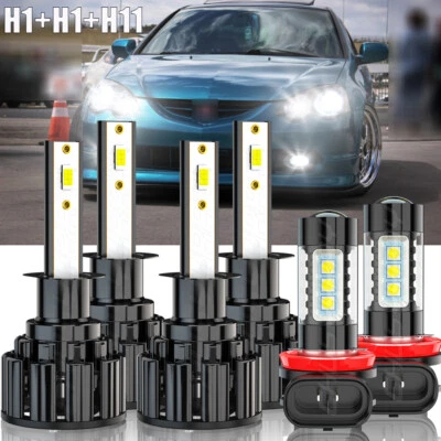 Para Para Acura RSX 2004 2003 2002 LED Faro Alto/Bajo+Luz Antiniebla 6000K Blanco Foto 1 de 4