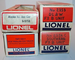 Camión remolque Lionel Boxes-DL&W, #2356C Southern, TMT-18011 y Alaska RR 9-9758 - Imagen 1 de 4