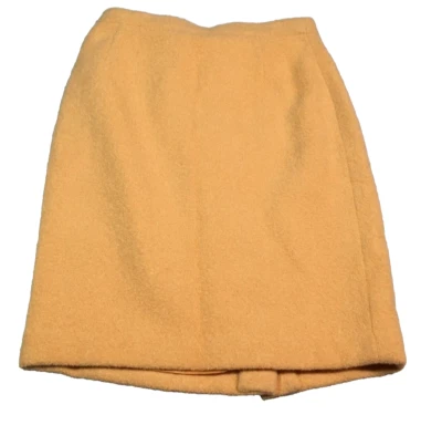 Escada Margaretha Ley Womens Angora Wool Blend Skirt Sz US 6 DE 36 Yellow NWOT - Image 1 of 4