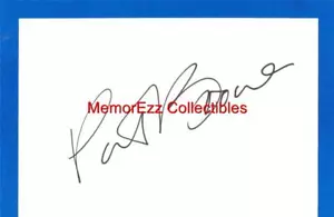 PAT BOONE April Love & State Fair Actor/Singer SIGNED Autograph 4x6" Index Card - Picture 1 of 1