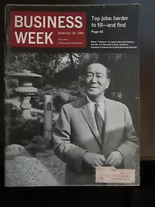 Business Week Magazine September 1962 Yoshihuro Inayama Yawata Iron & Steel 62 - Picture 1 of 1