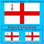 City of LONDON St George's Flagge ENGLAND Fahne Aufkleber Sticker 10cm 1+2 BONUS