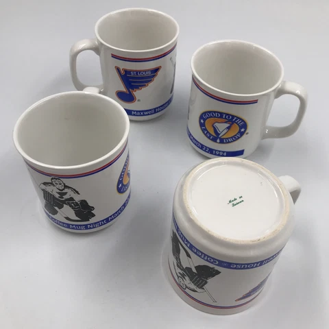 Vintage 1994 St Louis Blues Maxwell House Coffee Cup Mug Night March 22 SGA Cover