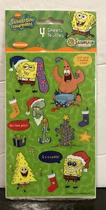SpongeBob Schwammkopf 2003 Weihnachtsbaum Urlaub Aufkleber VERSIEGELT Nickelodeon - Bild 1 von 3