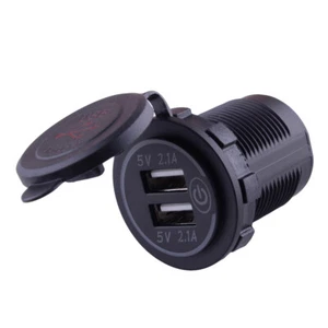 Car Boat RV Touch Switch Dual USB 2.1A Charger Socket Power Adapter Outlet Part - Picture 1 of 6