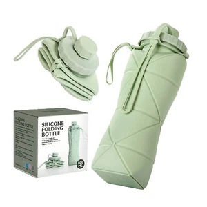 600ml Foldable Cycling Portable Sport Water Bottle Retractable Silicone Cup - Picture 1 of 5