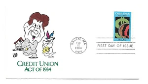 2075 Credit Unions, Animated by Ellis  FDC - Picture 1 of 1